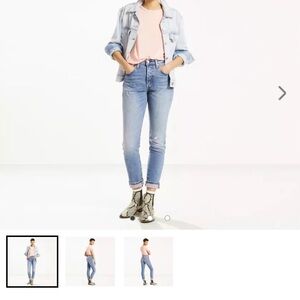 Levi’s 501 Stretch Skinny Jeans in Post Modern Blues